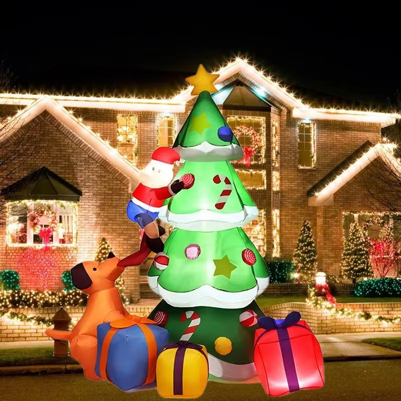Lighting Tree Decor - Christmas Tree Inflatable Model 7FT Dog