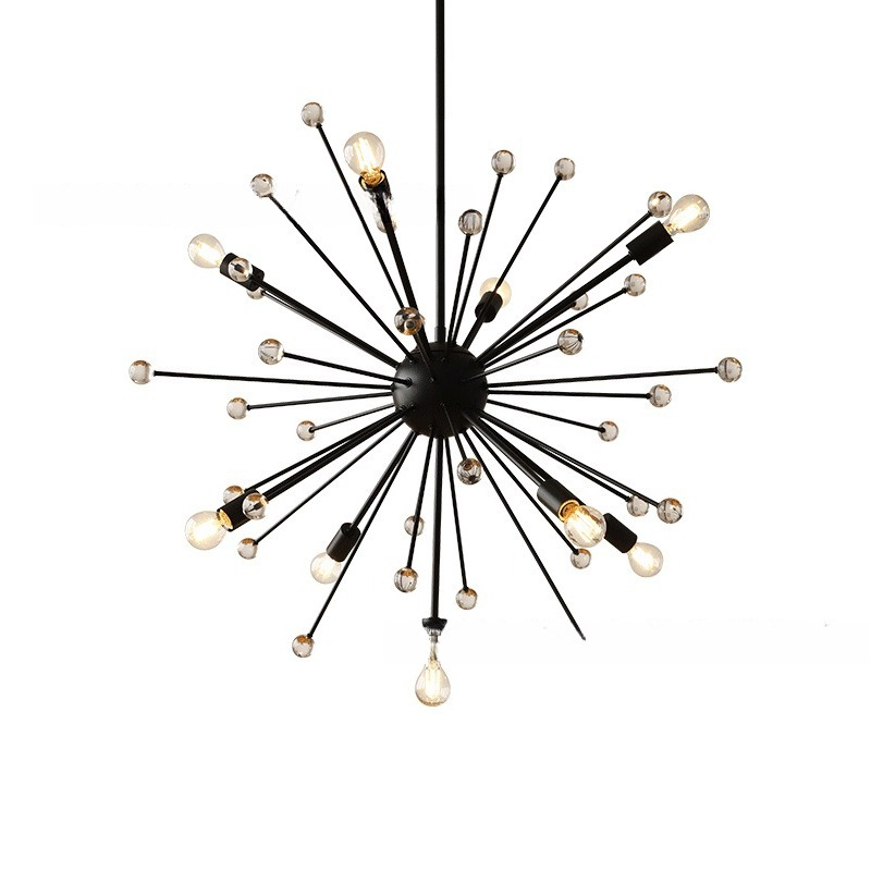 Lighting Decor Store - American minimalist postmodern living room, dining