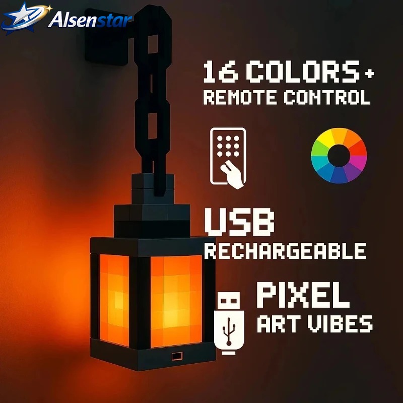 Pendant Lamp Pixel Style Wall  - Lighting World Decor review and price