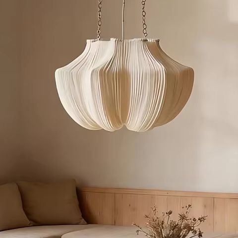 Japanese Wabi Sabi Pleated Fab - Japanese Lighting Decor review and price