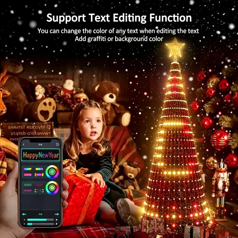 Smart RGB Christmas Tree Toppe - Lighting Tree Decor review and price