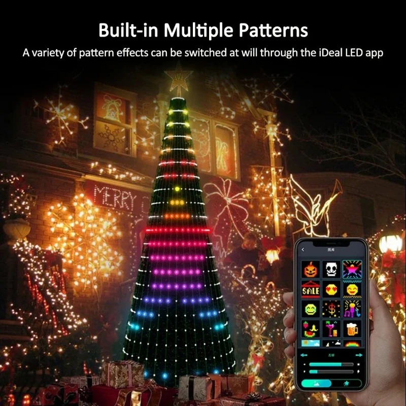 Smart RGB Christmas Tree Toppe - Lighting Tree Decor review and price