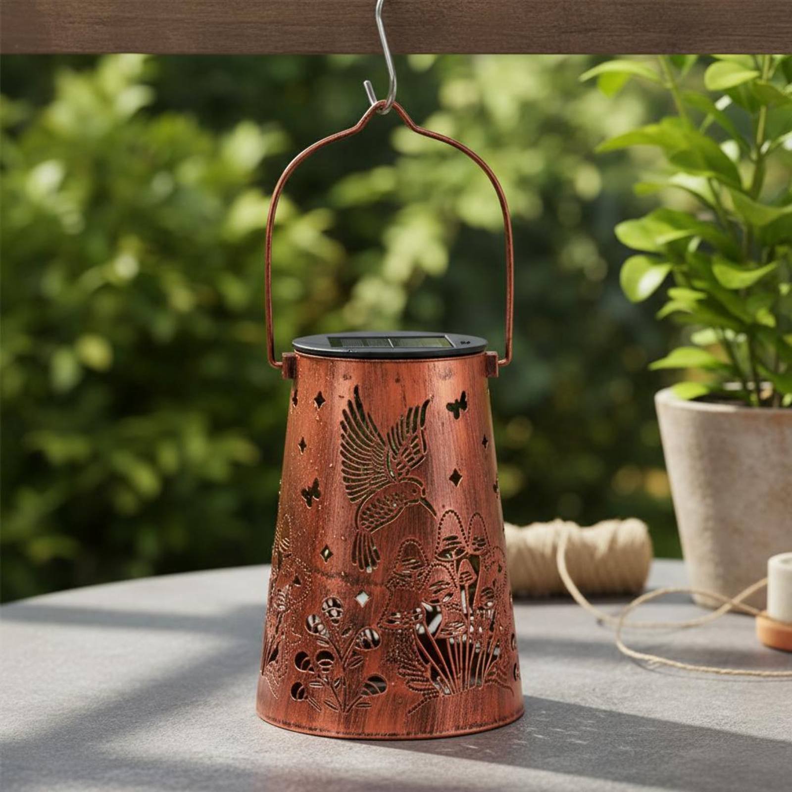 Floral Garden Lantern Pattern  - Garden Lighting Decor review and price