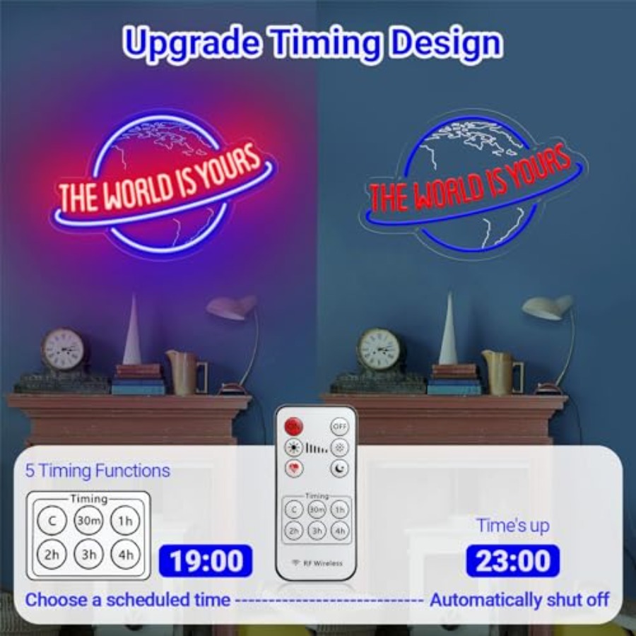 The World Is Yours Neon Sign,  - Lighting World Decor review and price