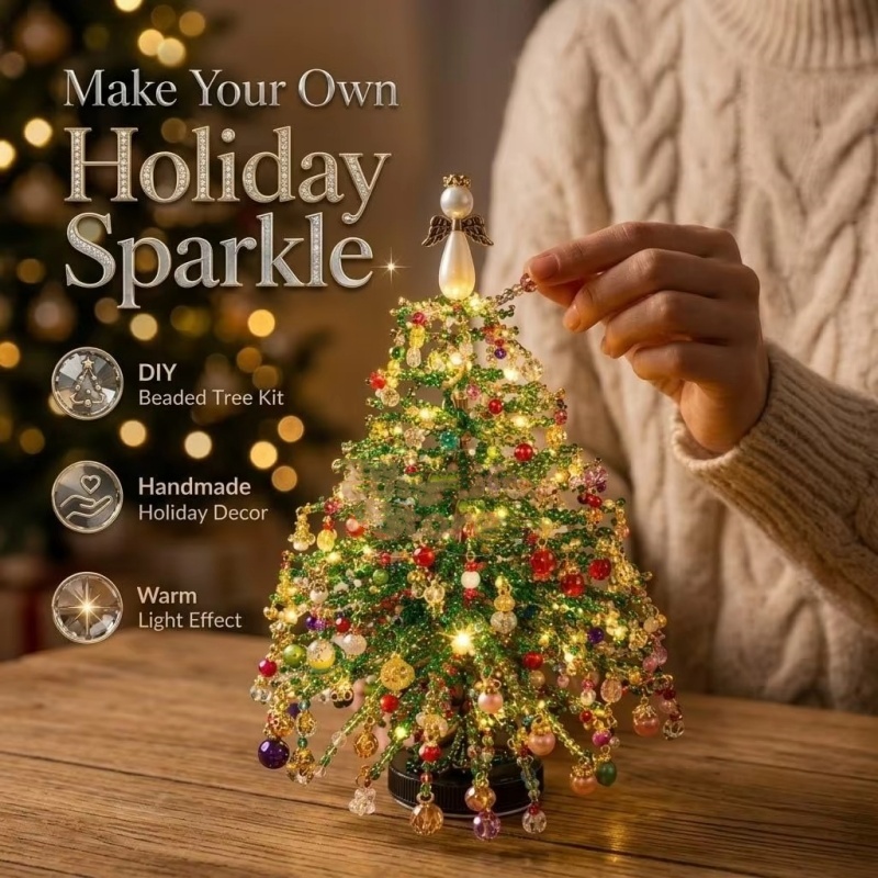 DIY Beaded Christmas Tree Kit  - Lighting Tree Decor review and price