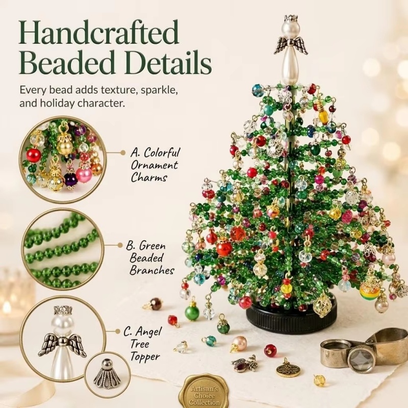 DIY Beaded Christmas Tree Kit  - Lighting Tree Decor review and price