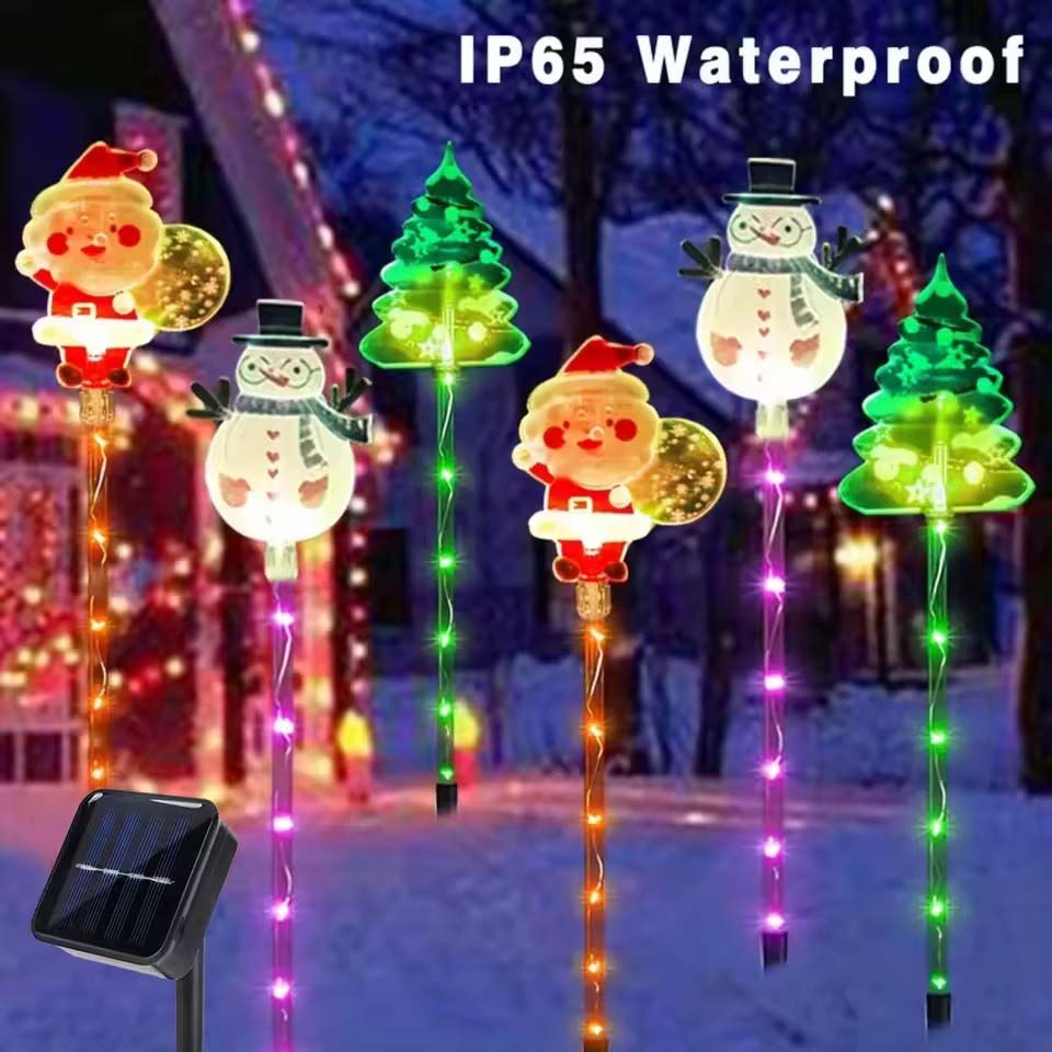 1Set of Solar Santa Claus&Chri - Lighting Tree Decor review and price