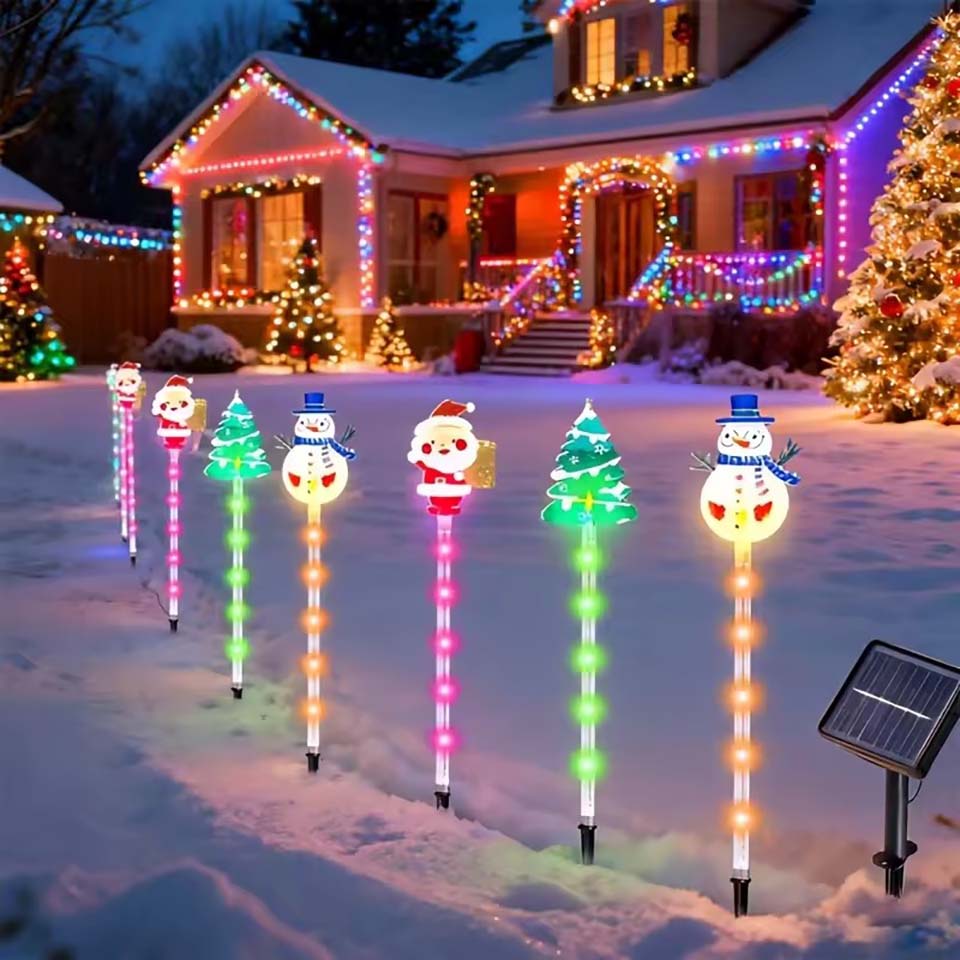 1Set of Solar Santa Claus&Chri - Lighting Tree Decor review and price