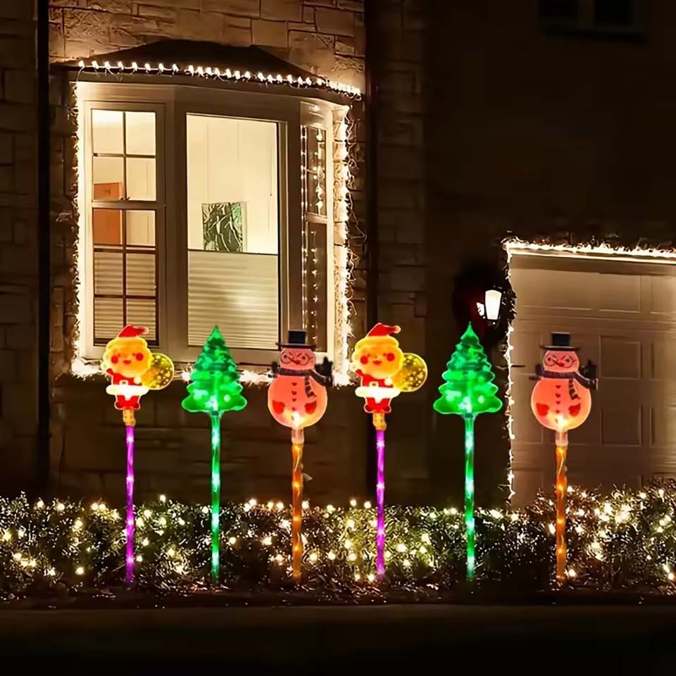 1Set of Solar Santa Claus&Chri - Lighting Tree Decor review and price