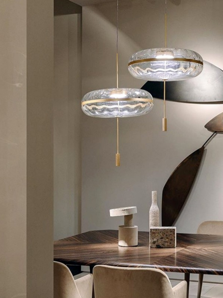 Nordic Postmodern Circular Gla - Lighting Decor Store review and price