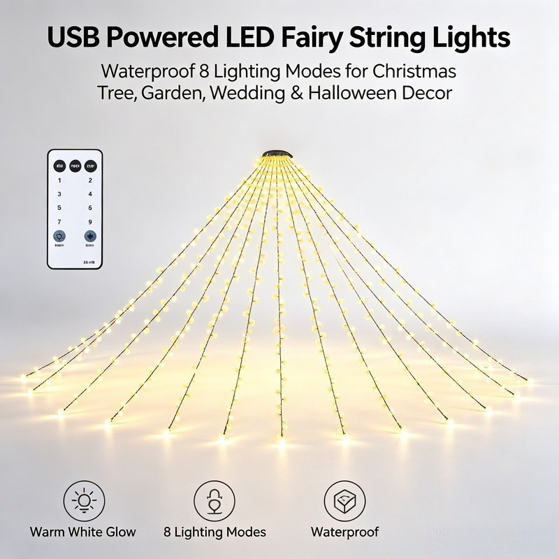 USB LED Fairy String Lights, W - Garden Lighting Decor review and price