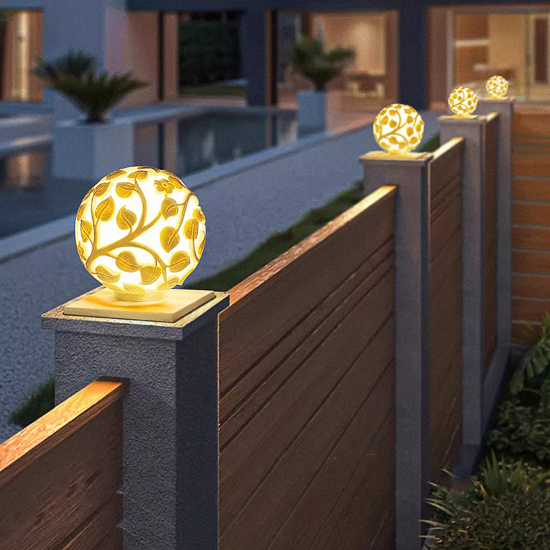 Outdoor column lights solar LE - Garden Lighting Decor review and price