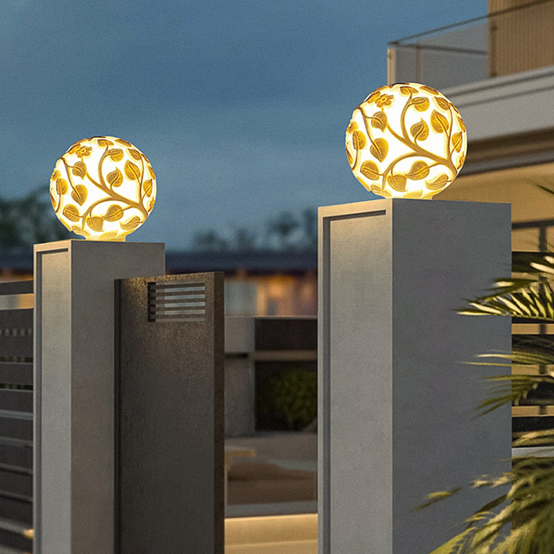 Outdoor column lights solar LE - Garden Lighting Decor review and price