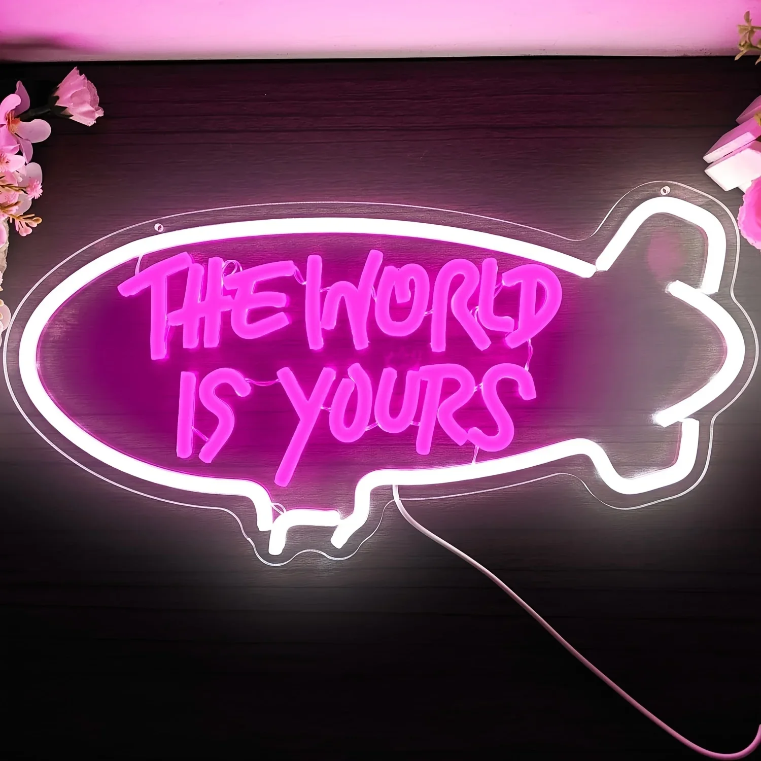 The World Is Yours Blimp Neon  - Lighting World Decor review and price