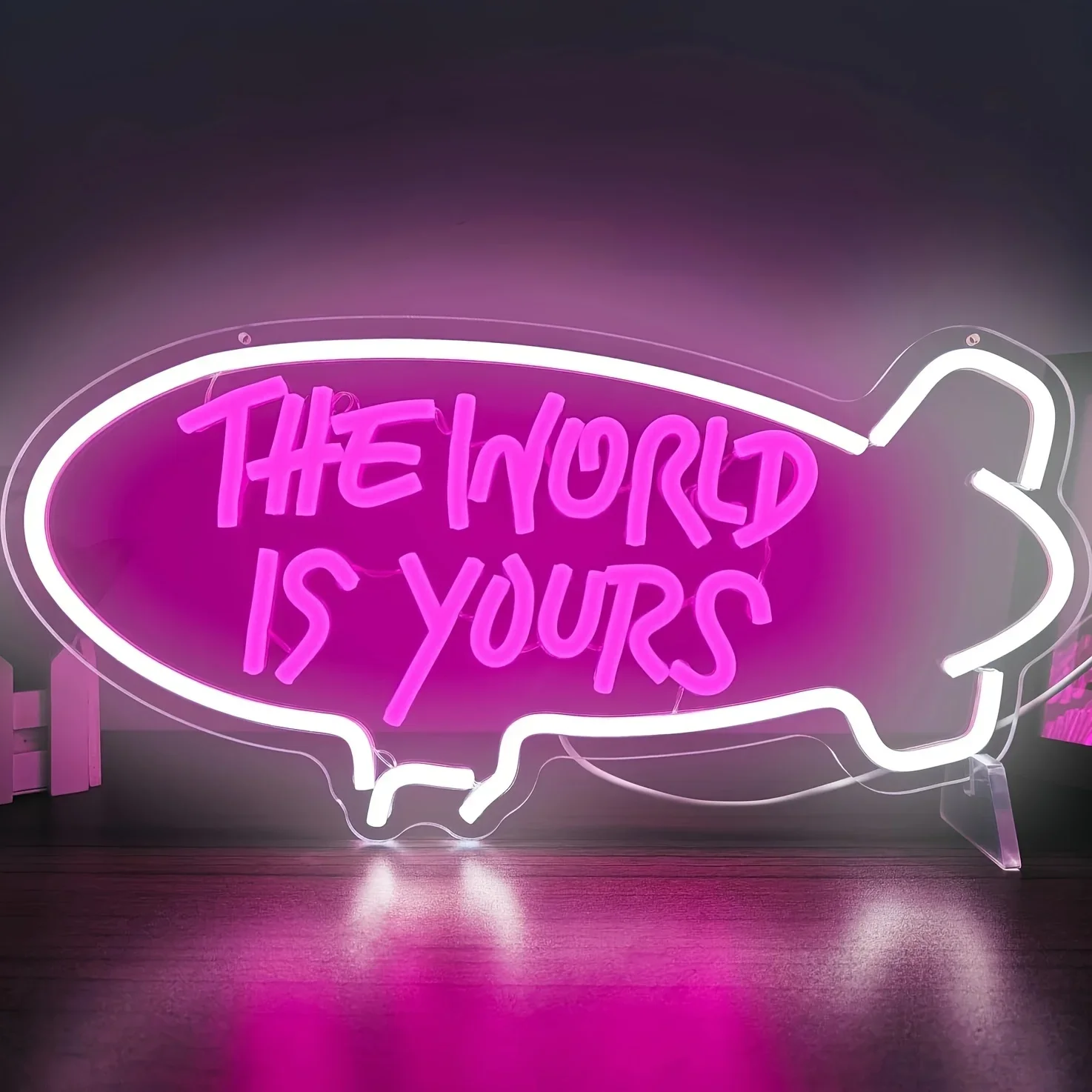 The World Is Yours Blimp Neon  - Lighting World Decor review and price