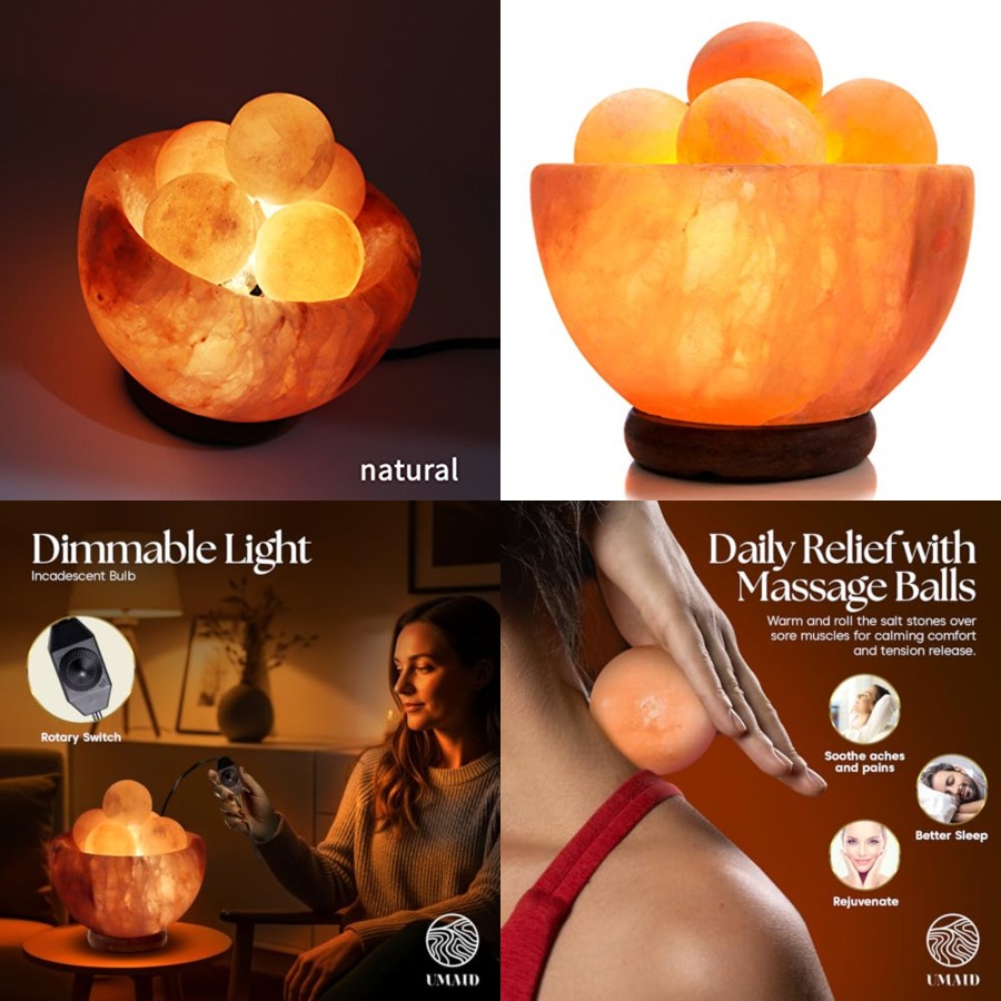 Himalayan Salt Lamp with 6 Him - Himalayan Salt Lamp review and price