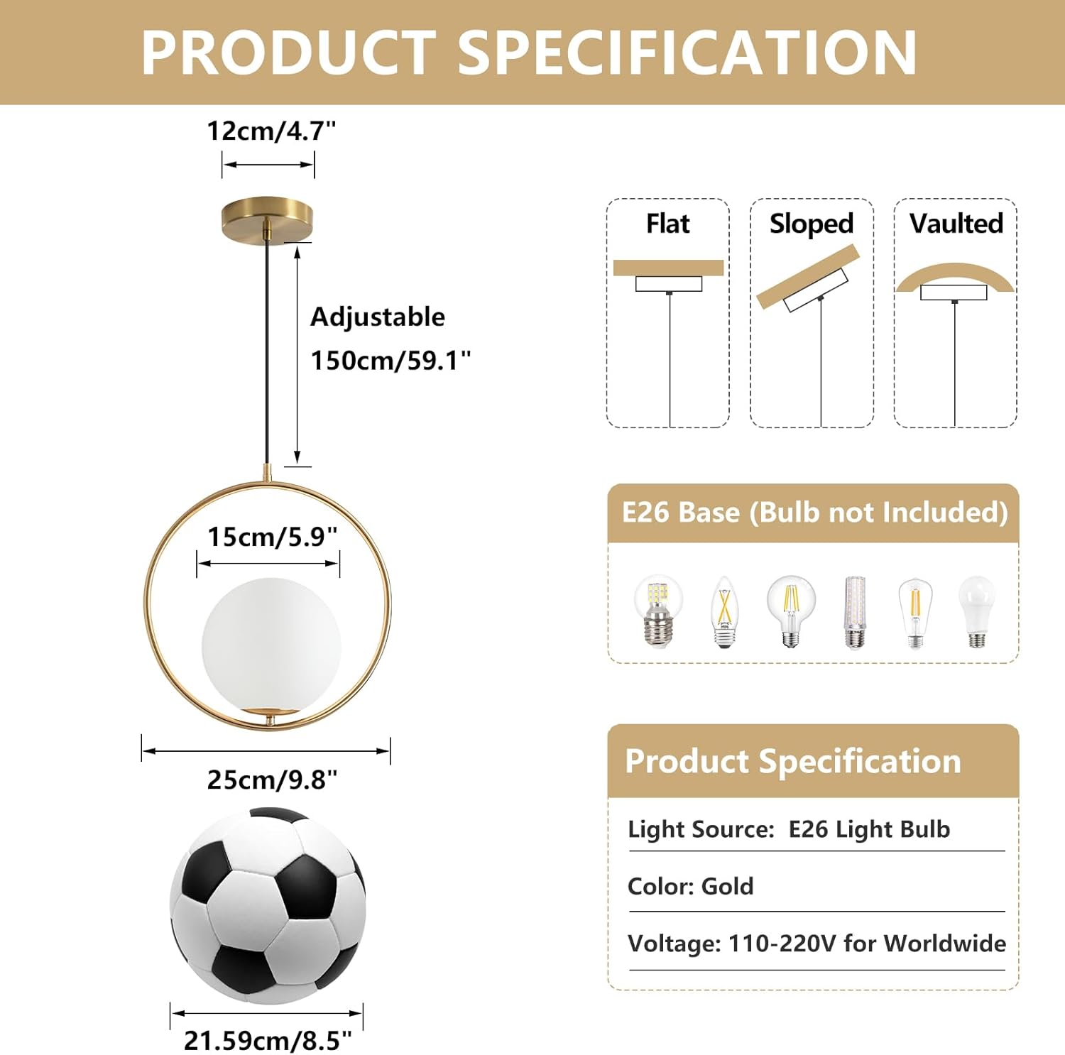 Gold PVC Lampshade Pendant Lig - Lighting Decor Store review and price