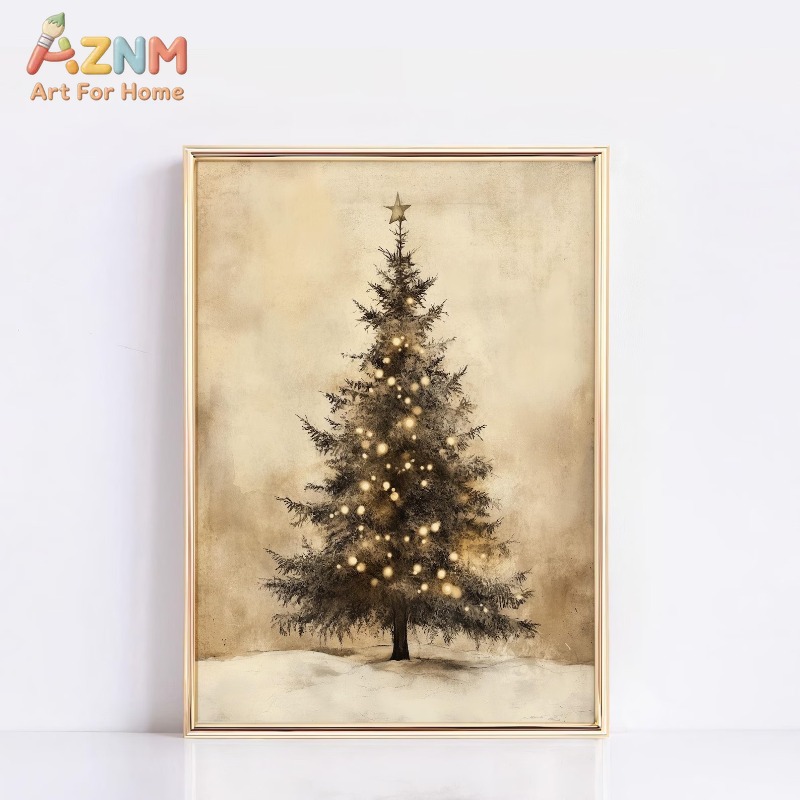 Aged Vintage Christmas Tree St - Lighting Tree Decor review and price