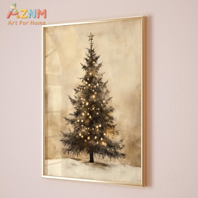 Aged Vintage Christmas Tree St - Lighting Tree Decor review and price