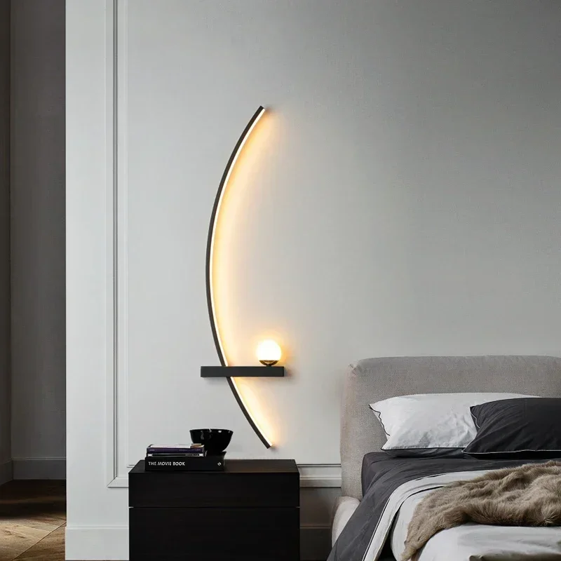 Nordic LED Wall Lamp Stripes W - Home Decor Lighting Manufacturer review and price