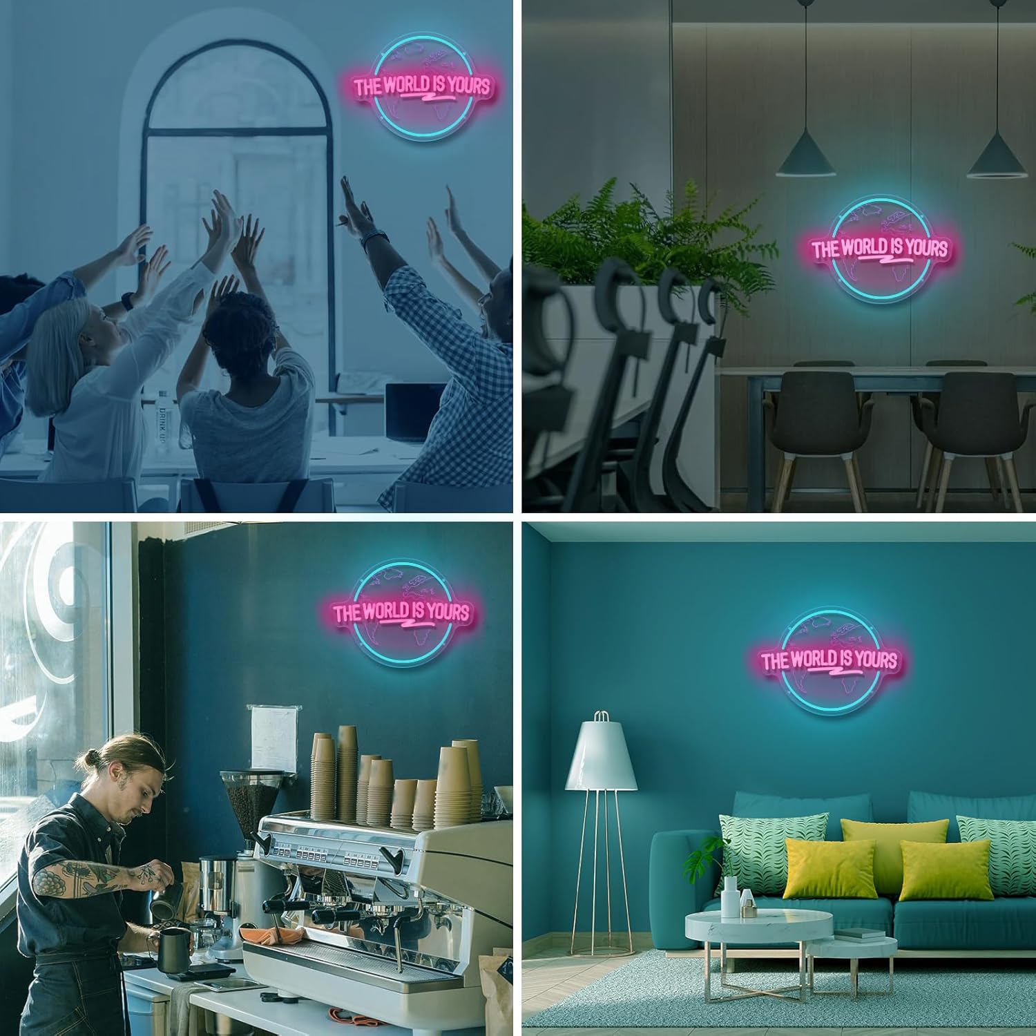 The World Is Yours Neon Sign C - Lighting World Decor review and price