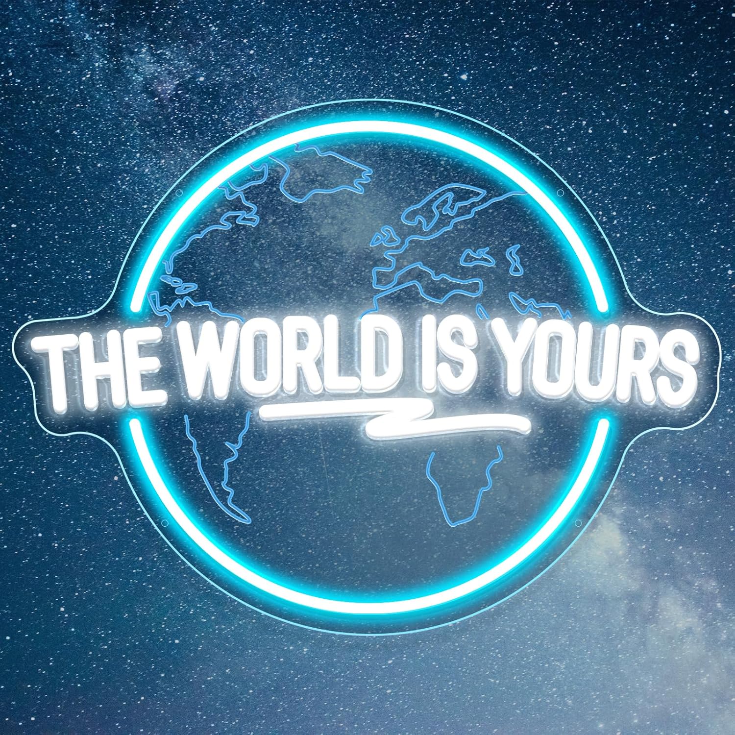 The World Is Yours Neon Sign C - Lighting World Decor review and price