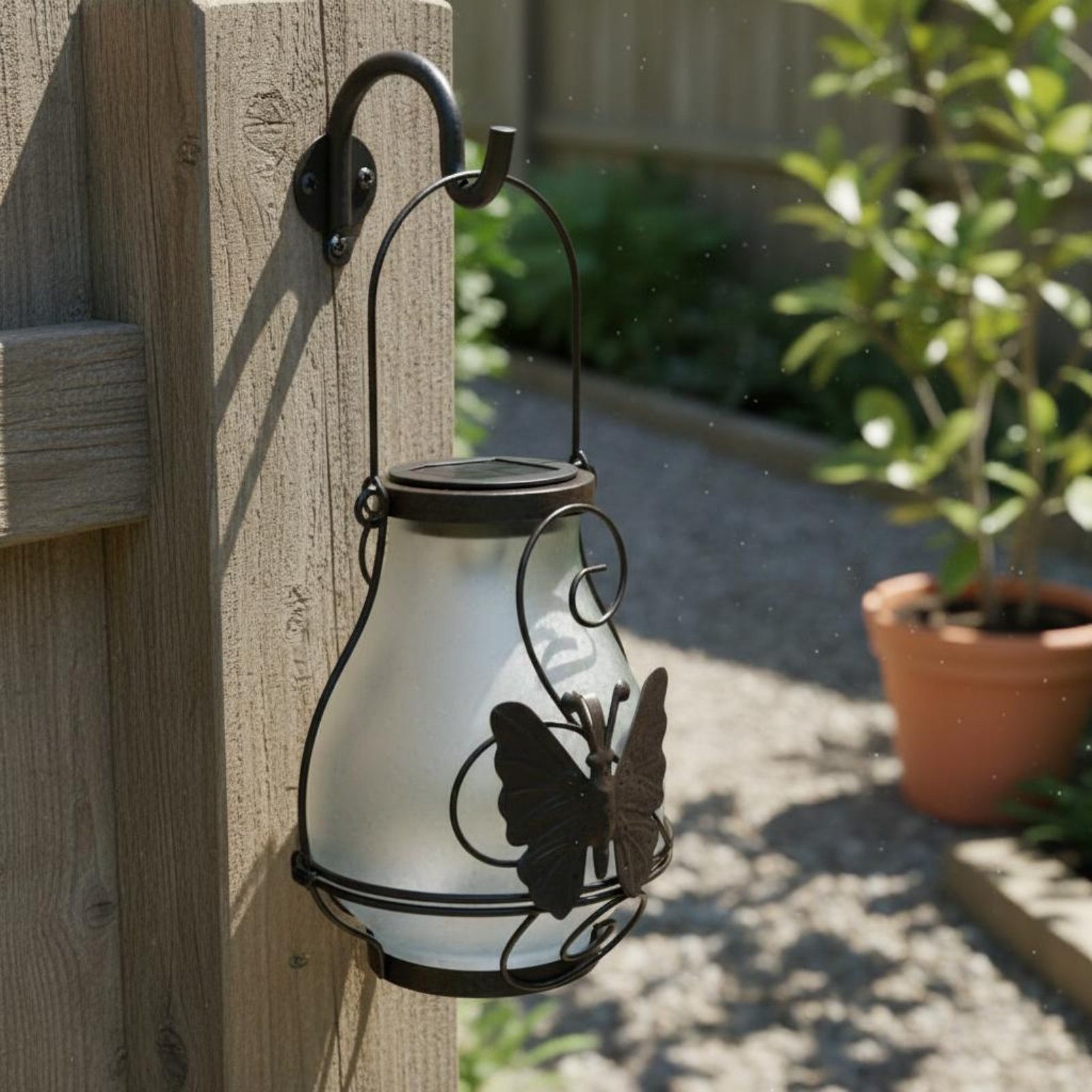 Solar Butterfly Lantern Waterp - Garden Lighting Decor review and price
