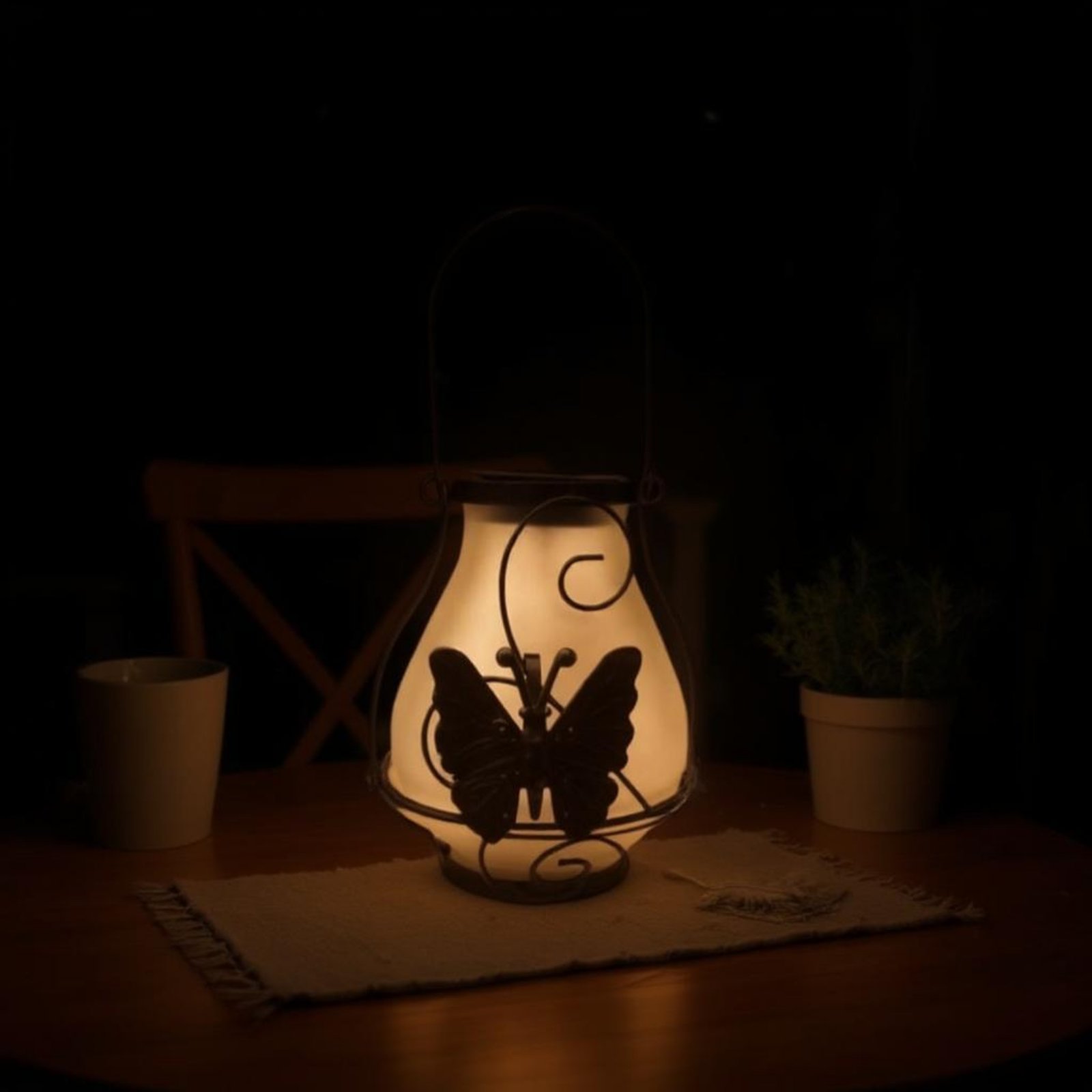 Solar Butterfly Lantern Waterp - Garden Lighting Decor review and price