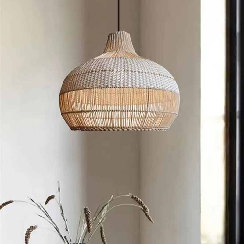 Japanese Wabi Sabi Rattan Weav - Japanese Lighting Decor review and price