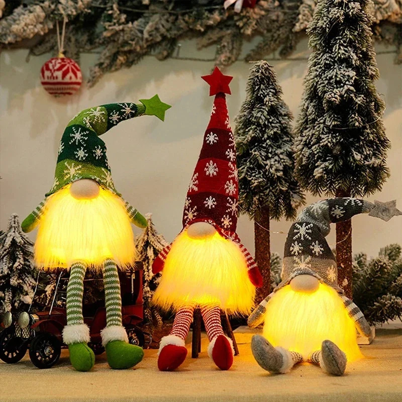Christmas Faceless Doll Gnome  - Lighting Tree Decor review and price