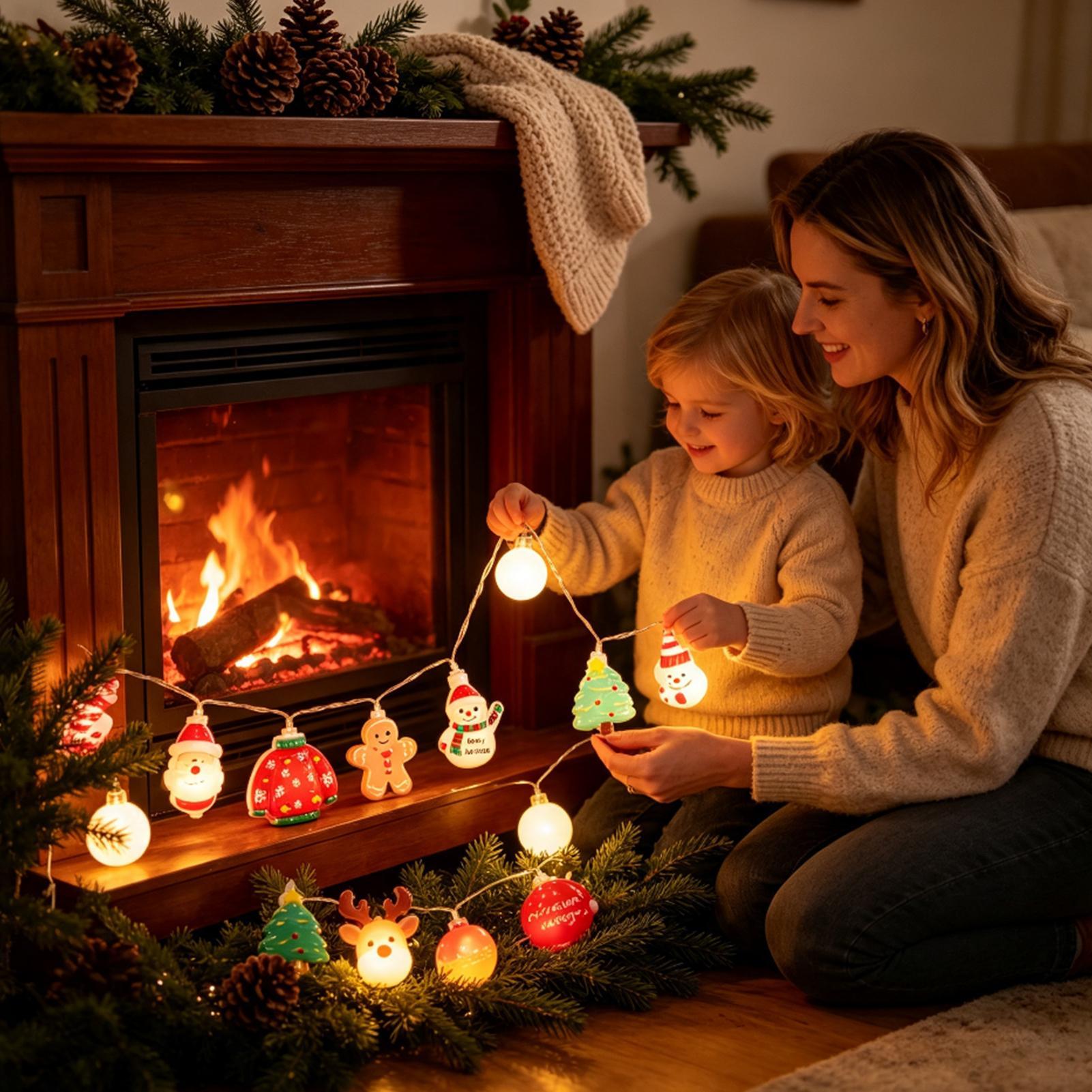 Christmas Santa String Lights  - Lighting Tree Decor review and price