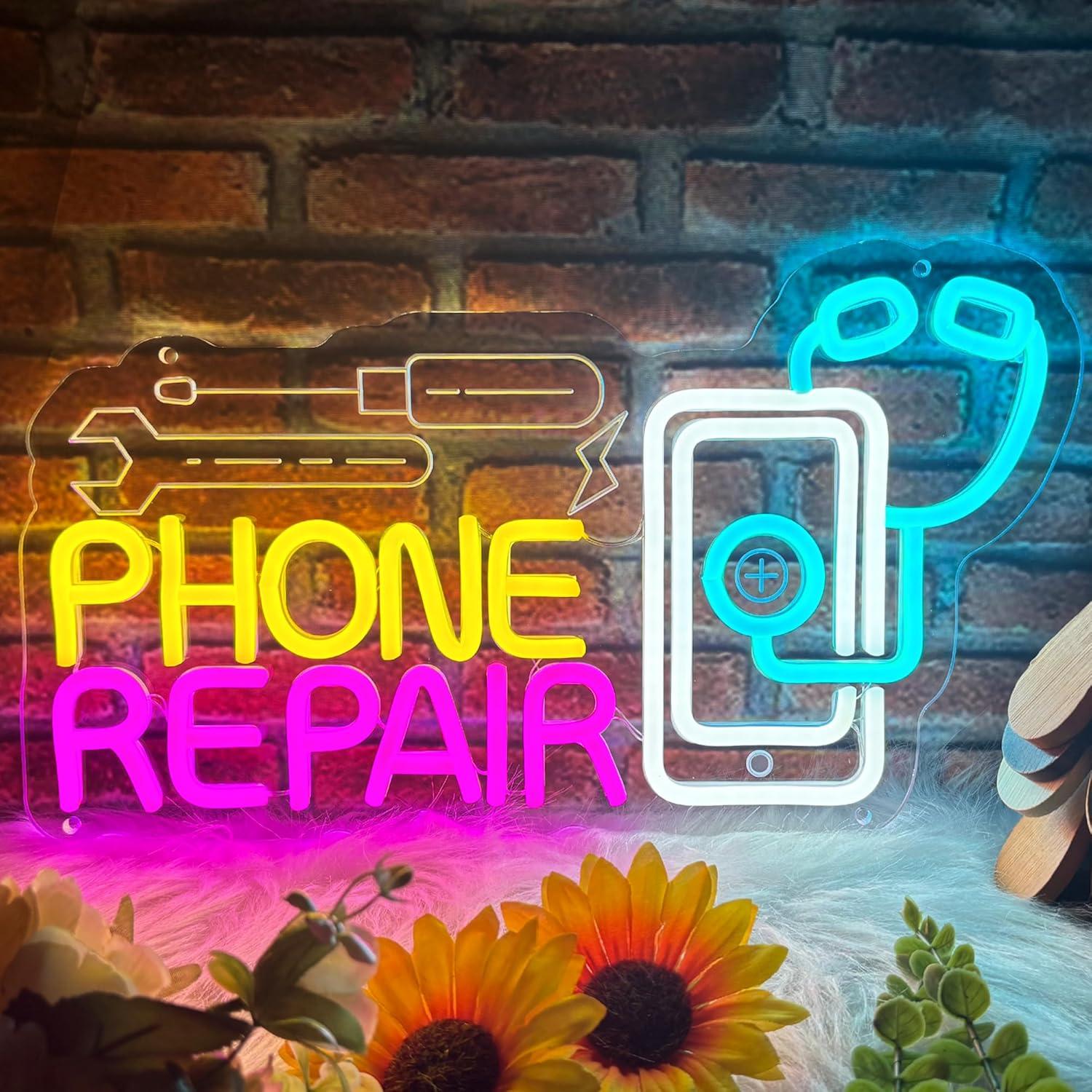 Phone Repair Neon Sign USB Dim - Lighting Decor Store review and price
