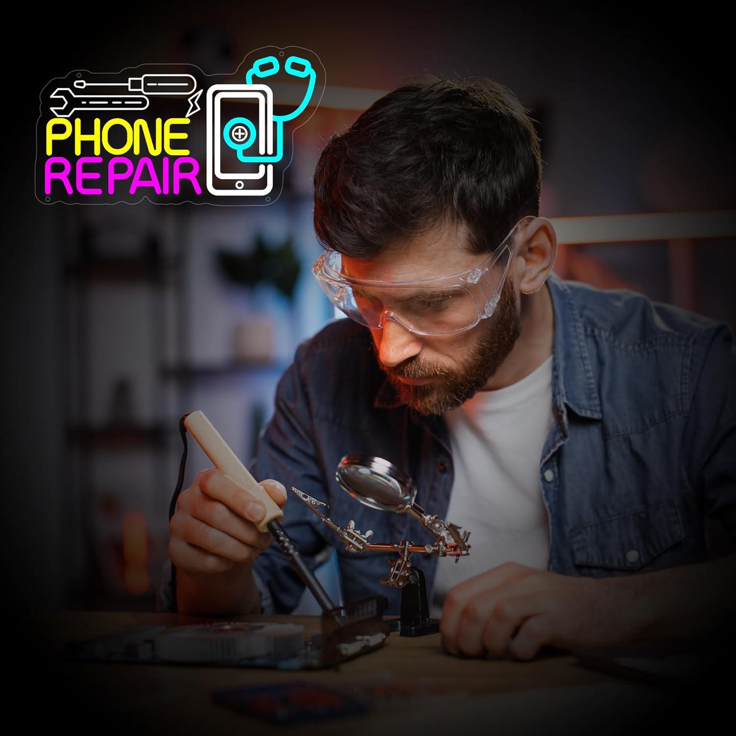 Phone Repair Neon Sign USB Dim - Lighting Decor Store review and price