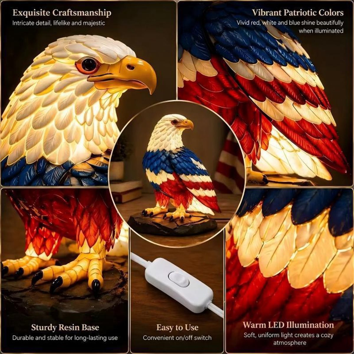 PHONE&GEAR Eagle Resin Table L - Home Decor Lighting Manufacturer review and price