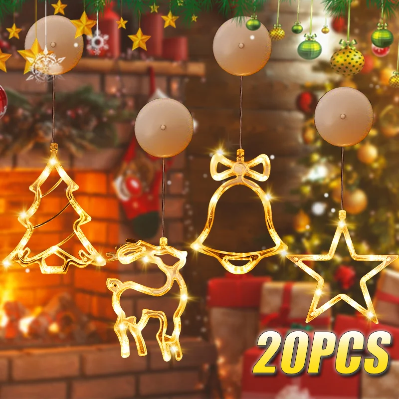 1-20PCS LED Christmas Suction  - Lighting Tree Decor review and price